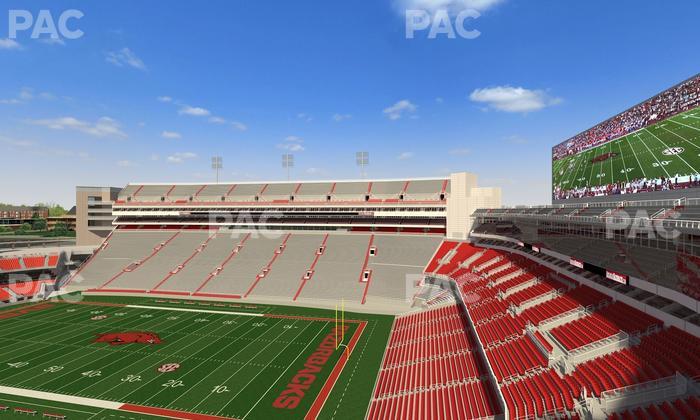 Razorback Stadium - Section 500 1 Seat View