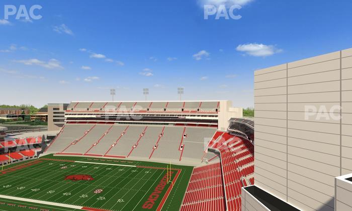 Razorback Stadium - Section 500 Seat View
