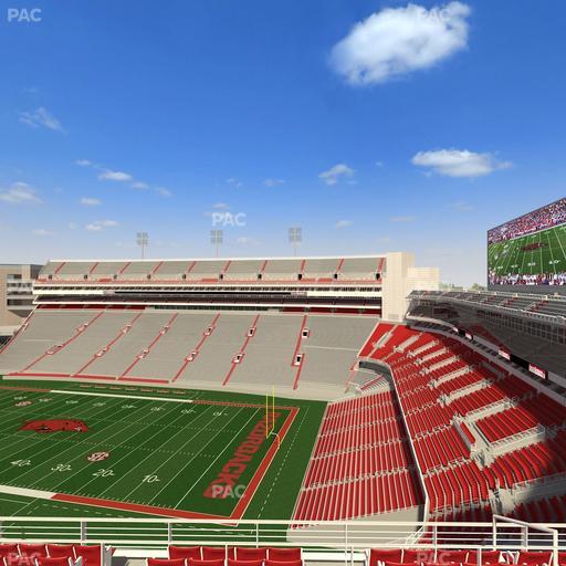 Razorback Stadium - Section 500 Seat View