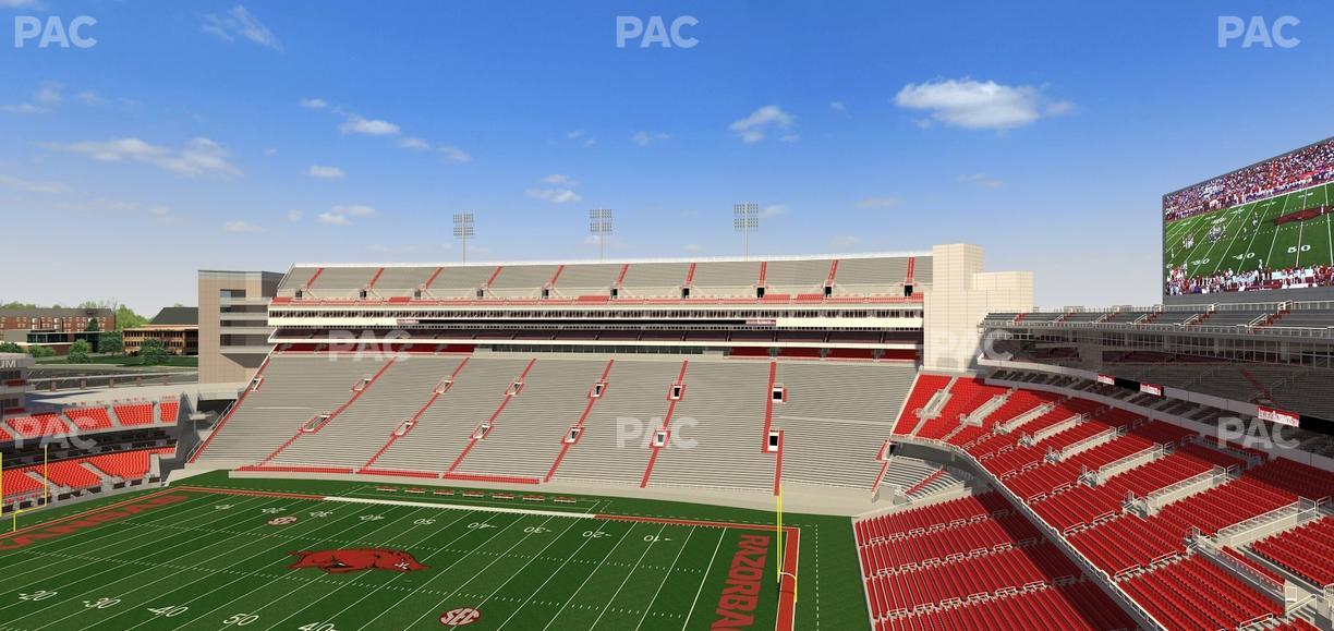 Razorback Stadium - Section 501 2 Seat View