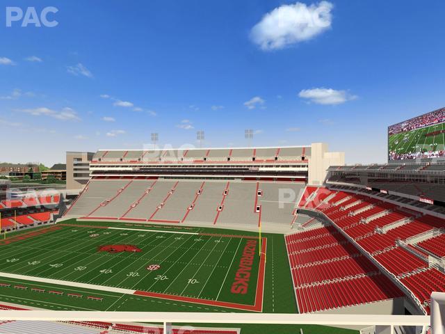 Razorback Stadium - Section 501 2 Seat View Razorback Stadium - Section 501 2 Seat View