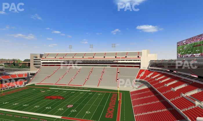 Razorback Stadium - Section 501 2 Seat View