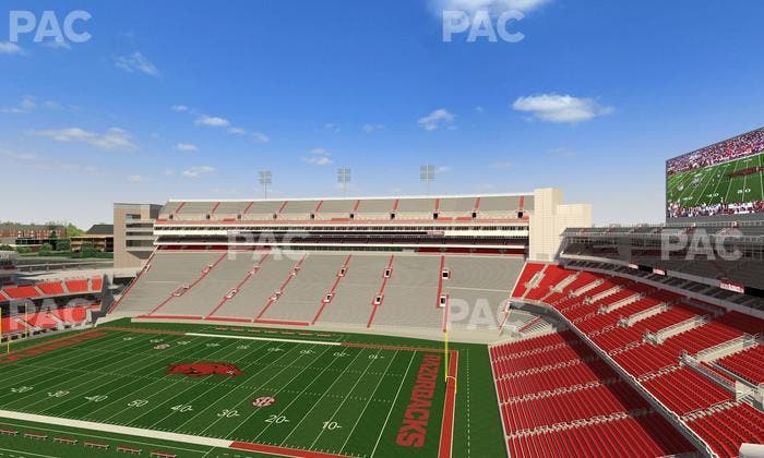 Razorback Stadium - Section 501 2 Seat View