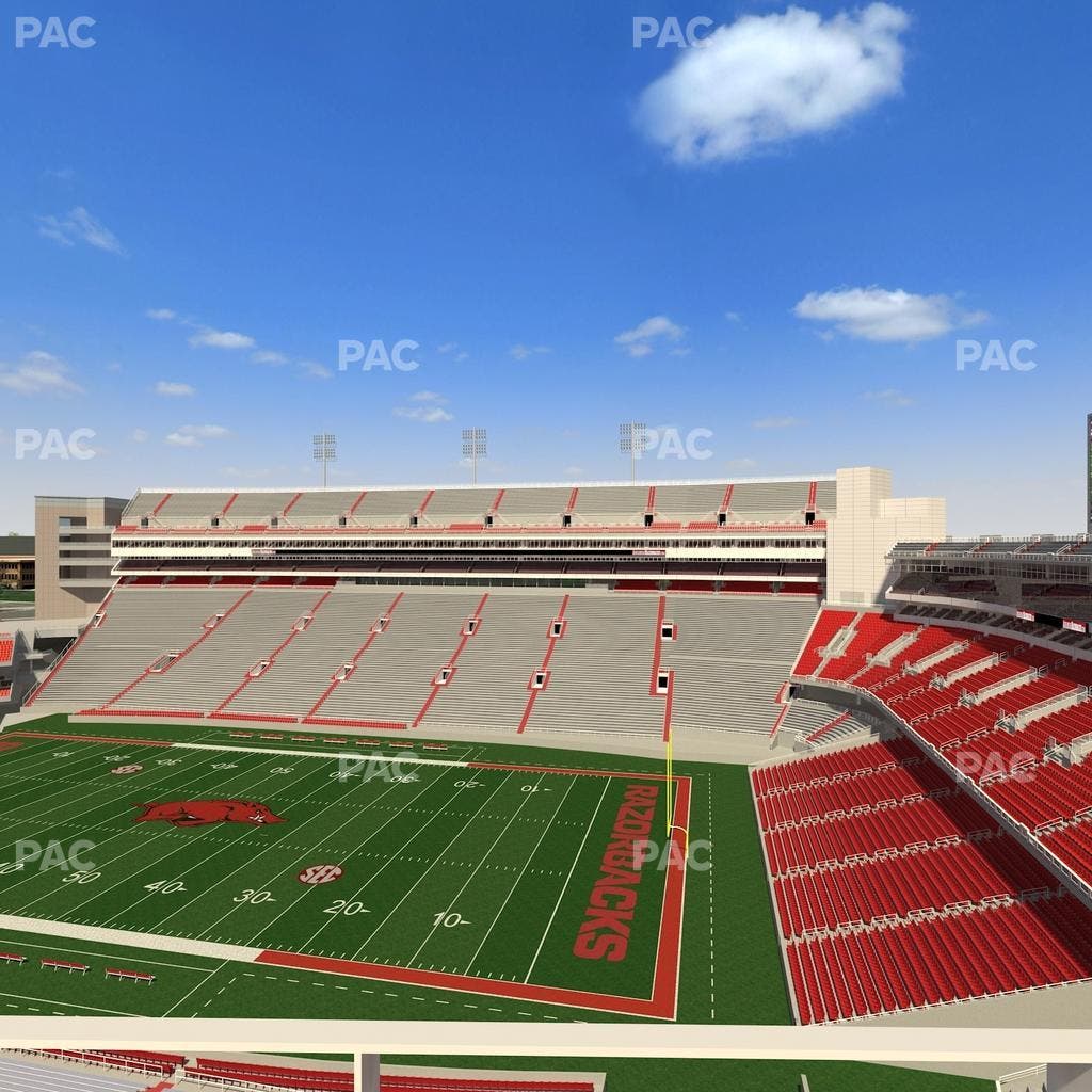 Razorback Stadium - Section 501 3 Seat View