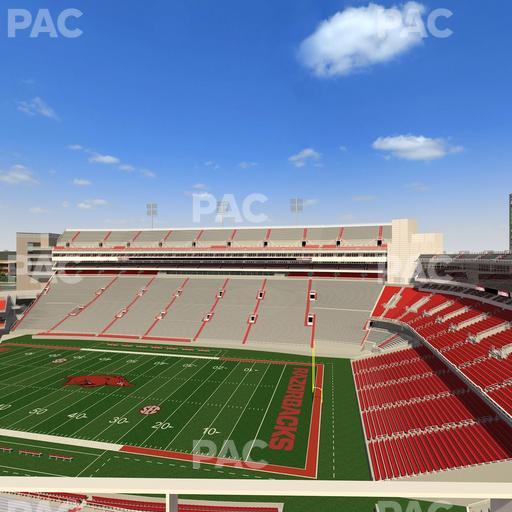 Razorback Stadium - Section 501 3 Seat View
