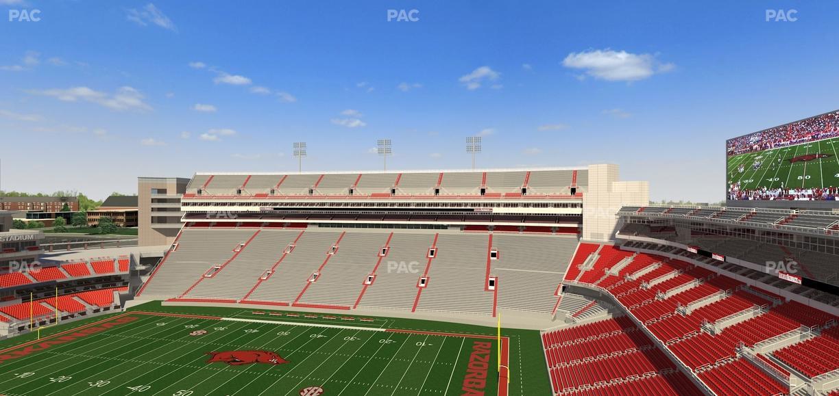 Razorback Stadium - Section 501 Seat View