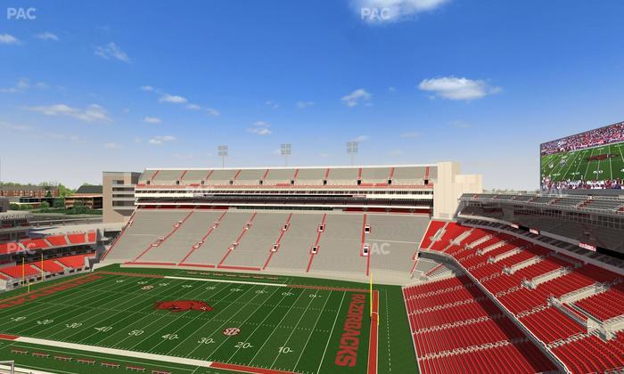 Razorback Stadium - Section 501 Seat View