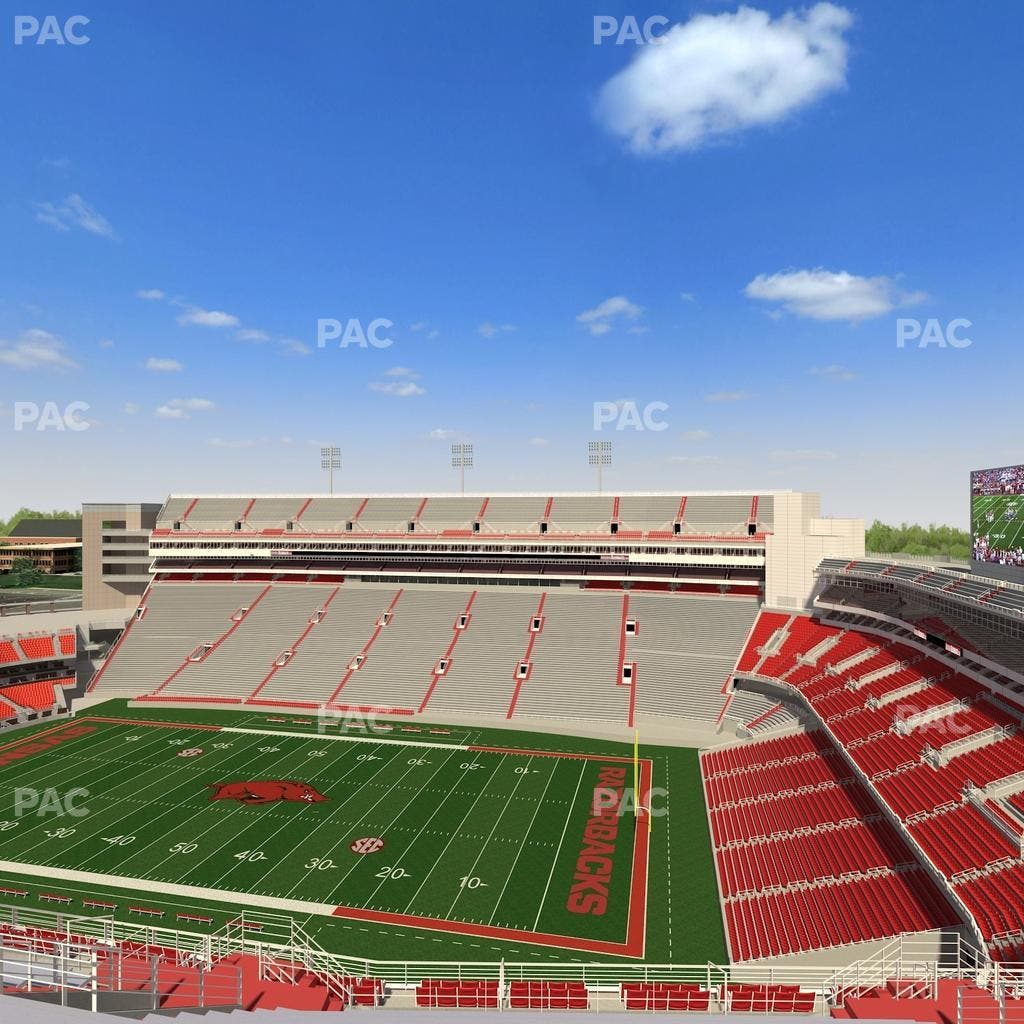Razorback Stadium - Section 501 Seat View