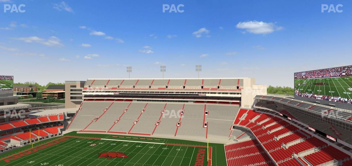 Razorback Stadium - Section 501 Seat View