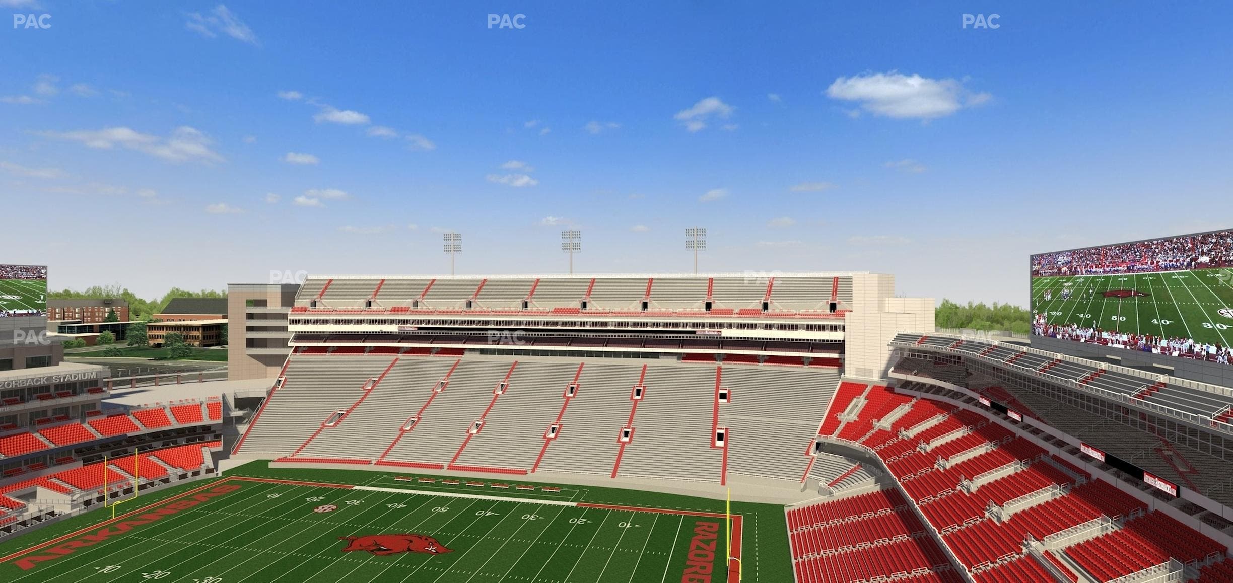 Razorback Stadium - Section 501 Seat View