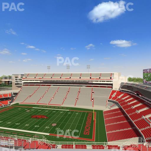 Razorback Stadium - Section 501 Seat View