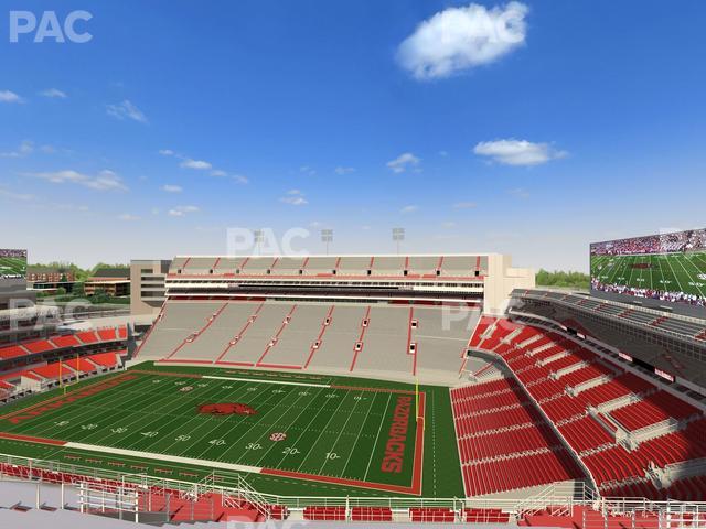 Razorback Stadium - Section 501 Seat View Razorback Stadium - Section 501 Seat View