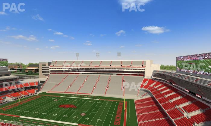 Razorback Stadium - Section 501 Seat View