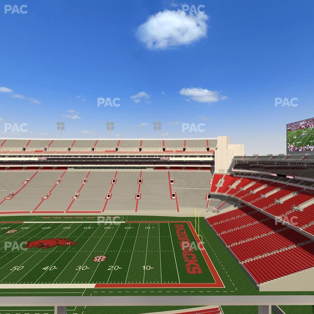 Razorback Stadium - Section 502 3 Seat View