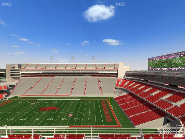 Razorback Stadium - Section 502 Seat View