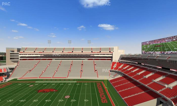 Razorback Stadium - Section 502 Seat View