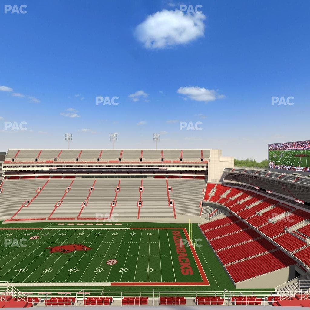 Razorback Stadium - Section 502 Seat View