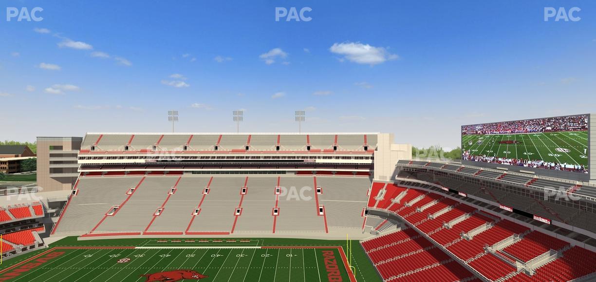 Razorback Stadium - Section 502 Seat View