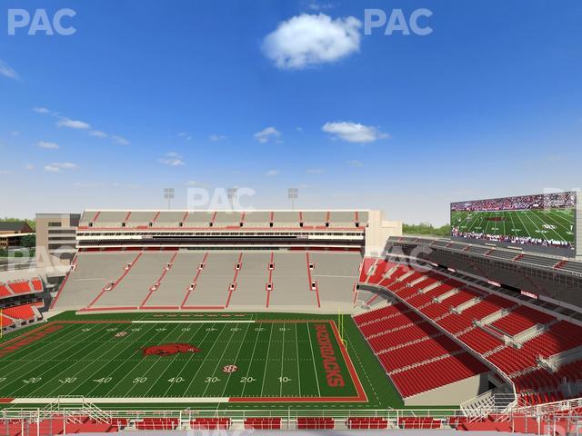 Razorback Stadium - Section 502 Seat View Razorback Stadium - Section 502 Seat View