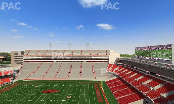 Razorback Stadium - Section 502 Seat View