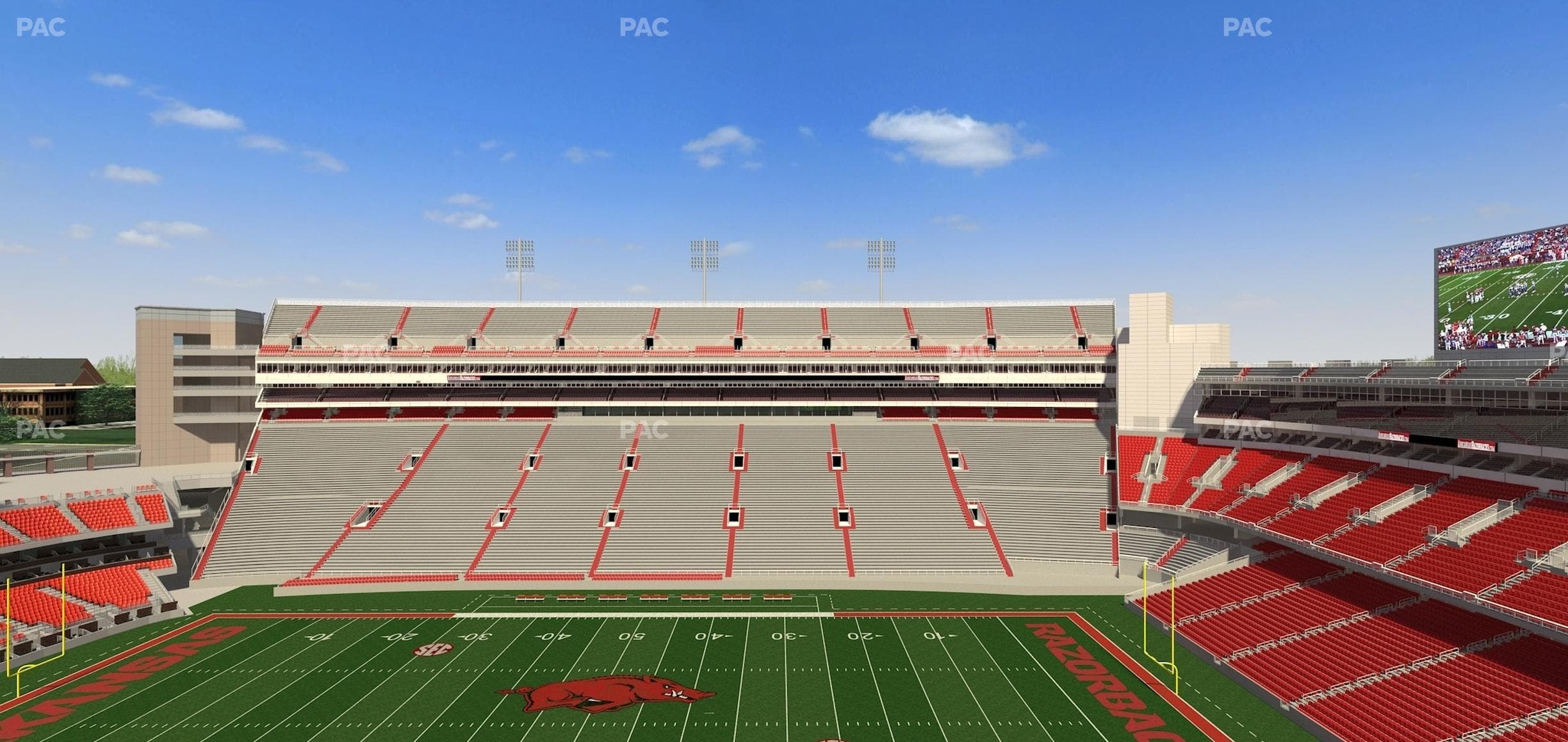 Razorback Stadium - Section 503 2 Seat View