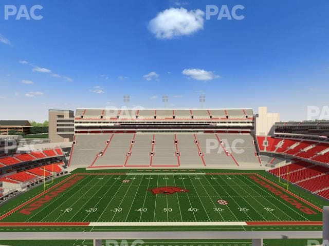 Razorback Stadium - Section 504 4 Seat View