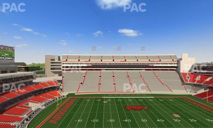 Razorback Stadium - Section 505 2 Seat View