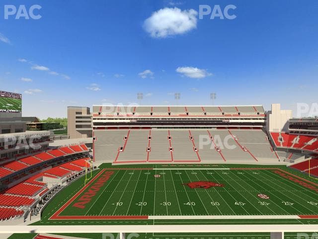 Razorback Stadium - Section 505 3 Seat View