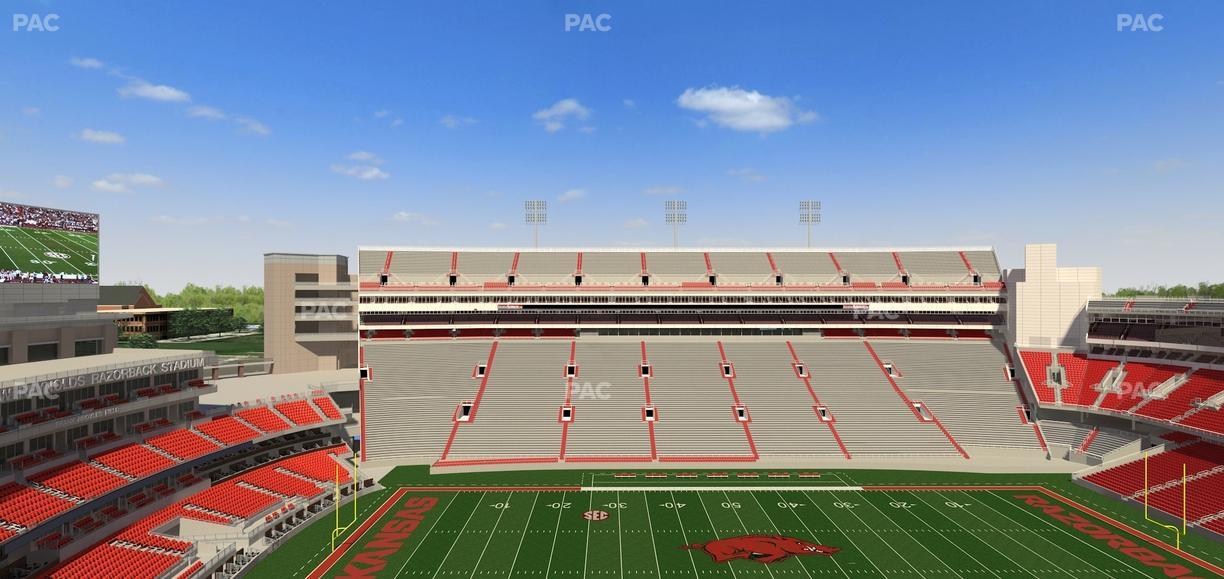 Razorback Stadium - Section 505 Seat View
