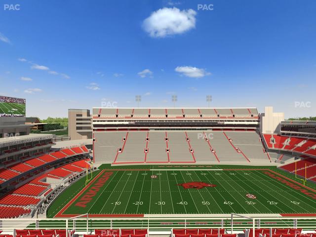 Razorback Stadium - Section 505 Seat View