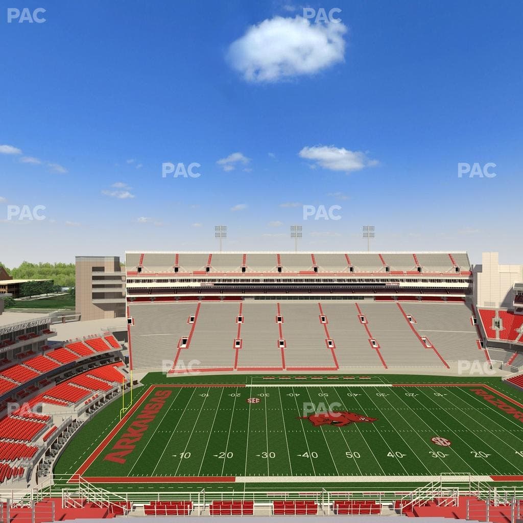 Razorback Stadium - Section 505 Seat View