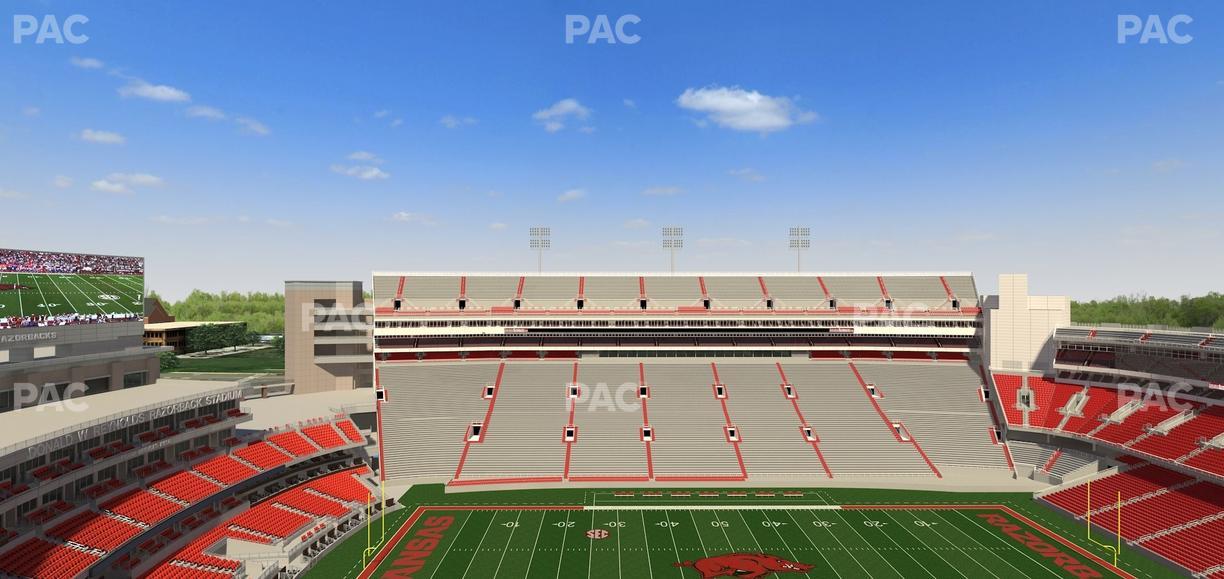 Razorback Stadium - Section 505 Seat View