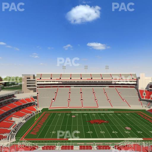 Razorback Stadium - Section 505 Seat View