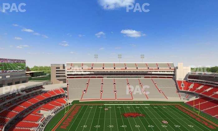Razorback Stadium - Section 505 Seat View