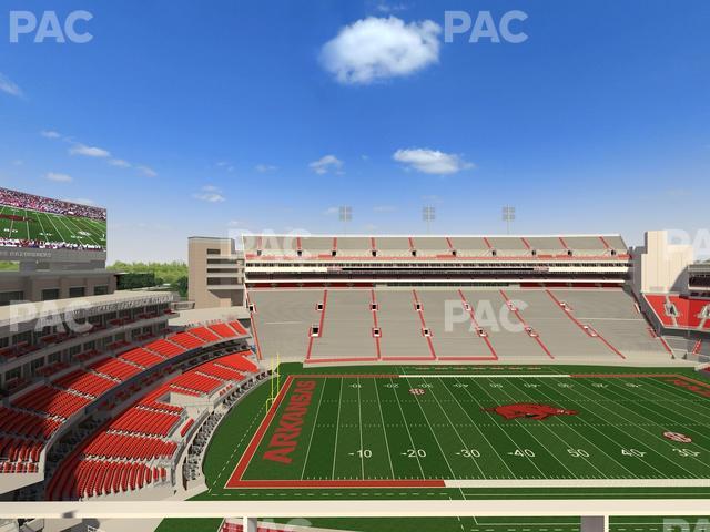 Razorback Stadium - Section 506 4 Seat View Razorback Stadium - Section 506 4 Seat View