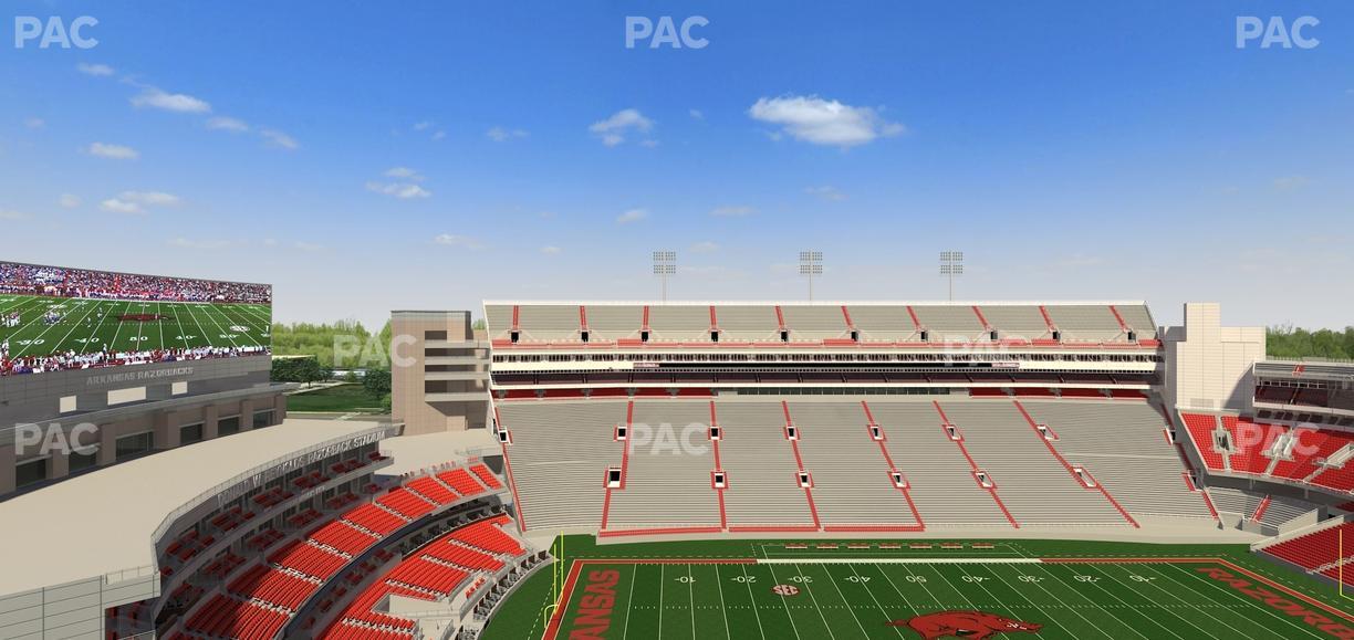 Razorback Stadium - Section 506 Seat View