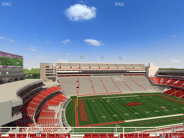 Razorback Stadium - Section 507 Seat View