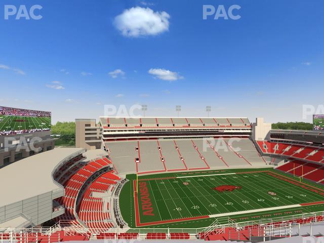 Razorback Stadium - Section 507 Seat View Razorback Stadium - Section 507 Seat View