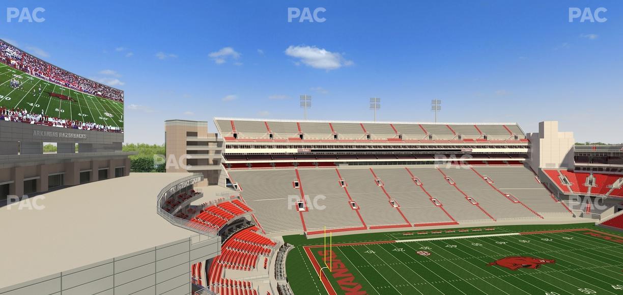 Razorback Stadium - Section 508 3 Seat View