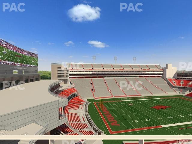 Razorback Stadium - Section 508 3 Seat View