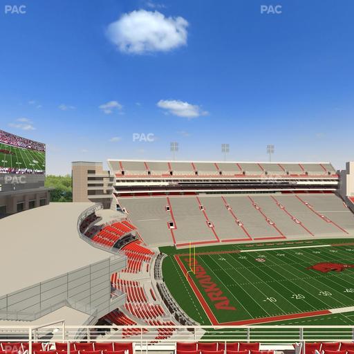 Razorback Stadium - Section 508 Seat View