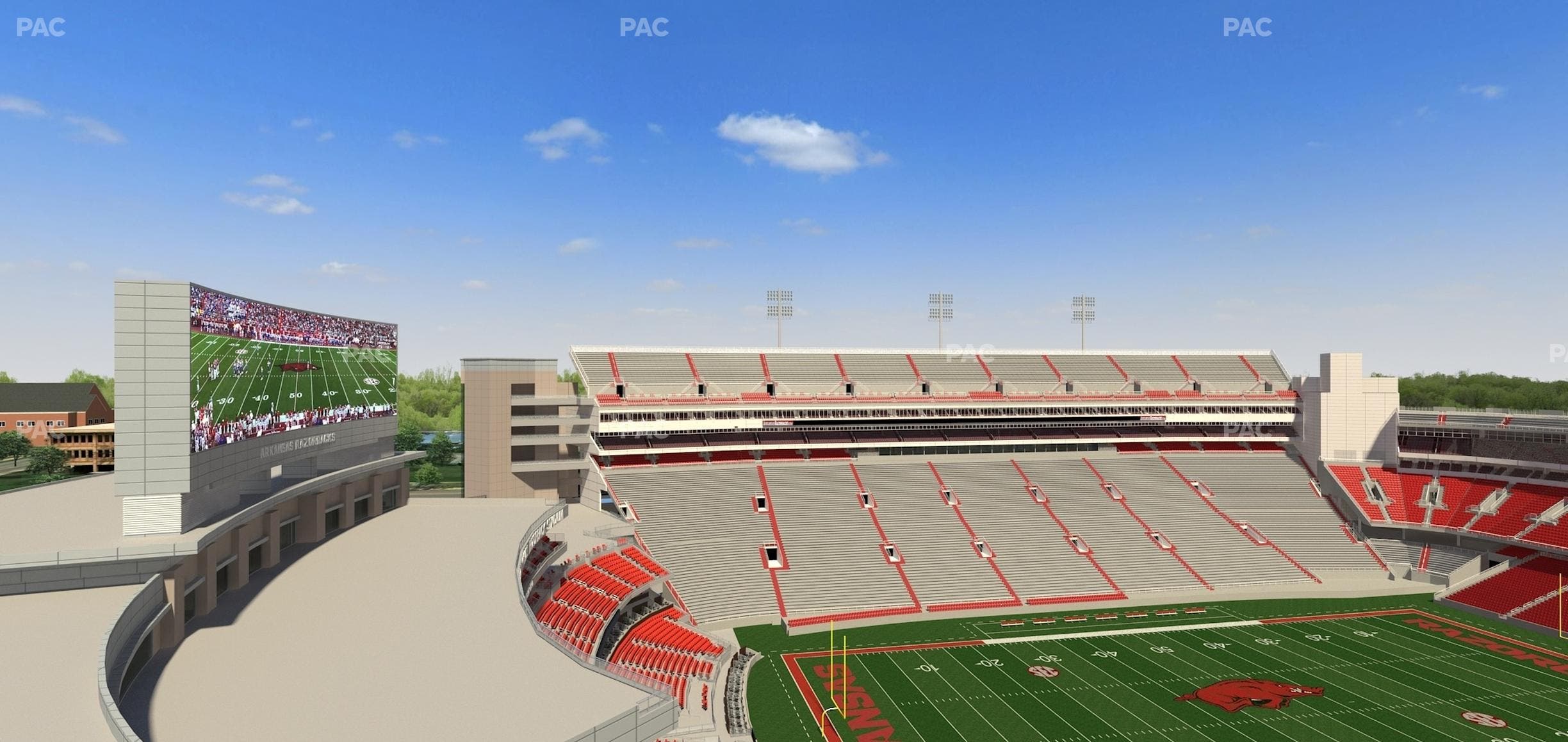 Razorback Stadium - Section 508 Seat View