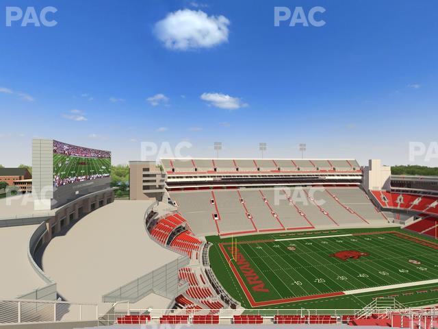 Razorback Stadium - Section 508 Seat View Razorback Stadium - Section 508 Seat View
