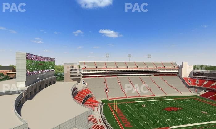 Razorback Stadium - Section 508 Seat View