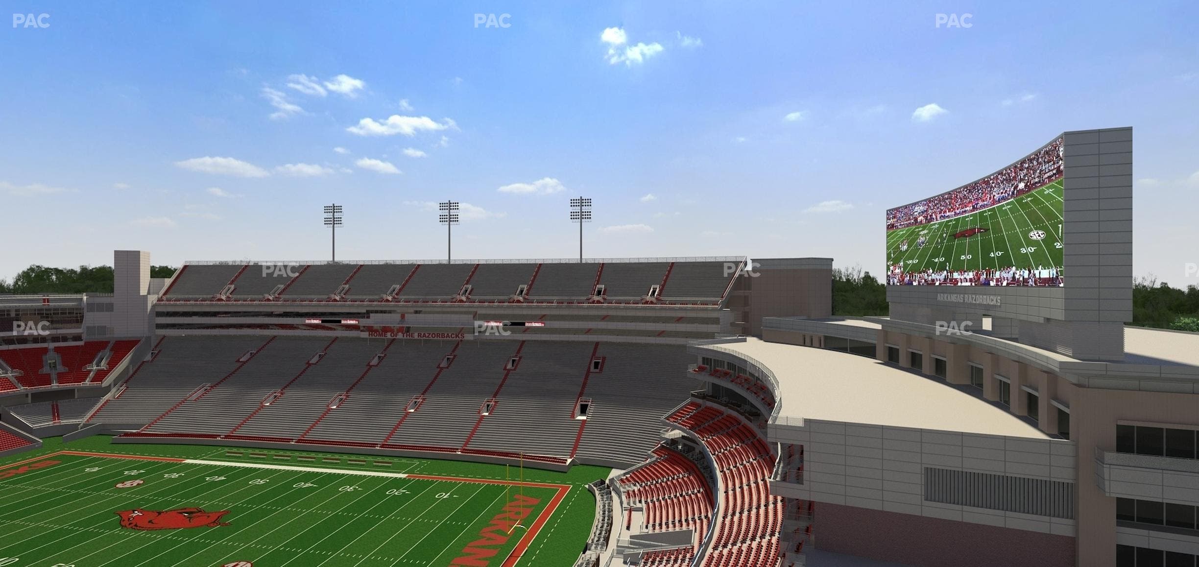 Razorback Stadium - Section 518 1 Seat View