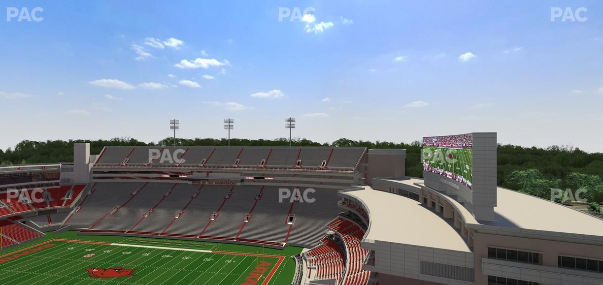 Razorback Stadium - Section 518 Seat View