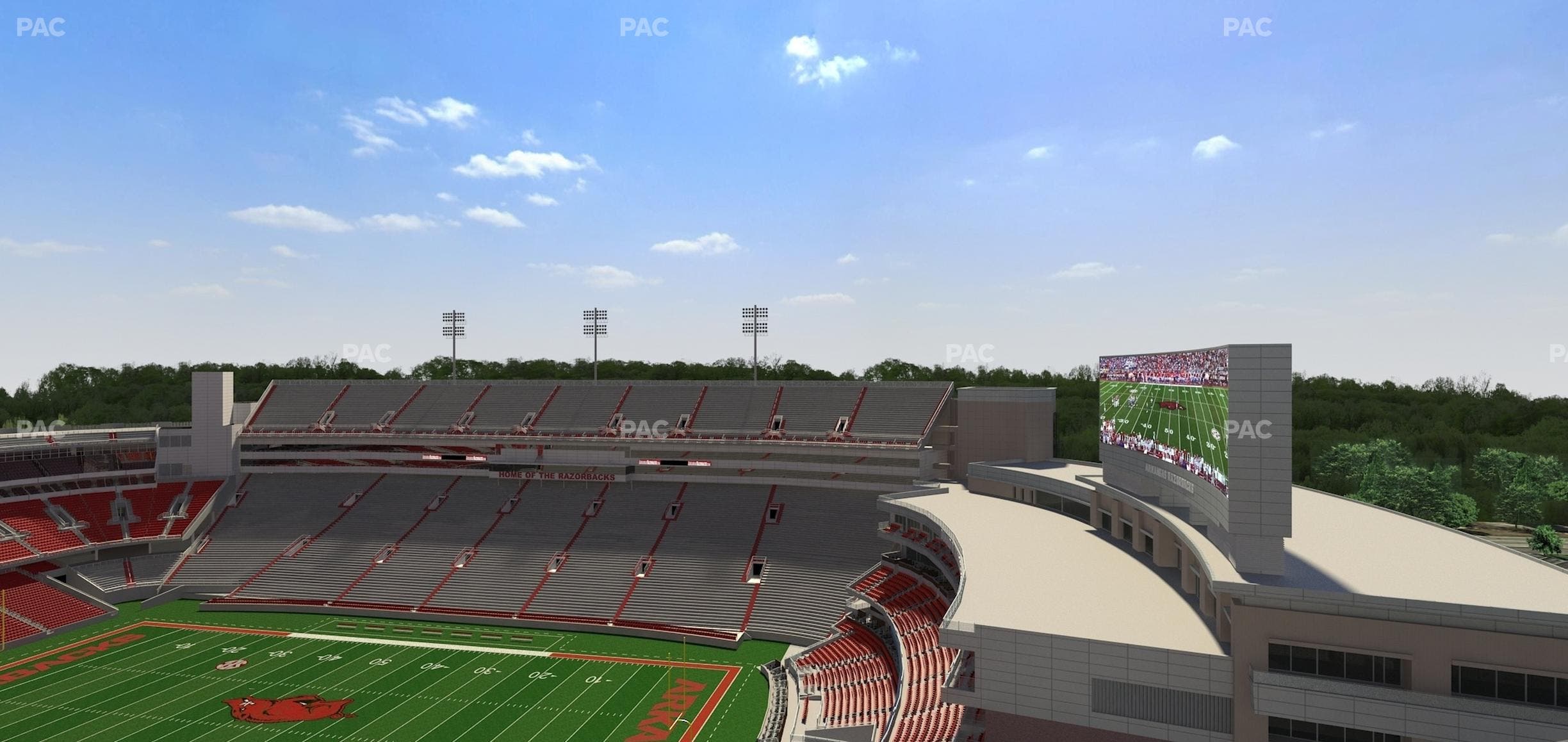 Razorback Stadium - Section 518 Seat View