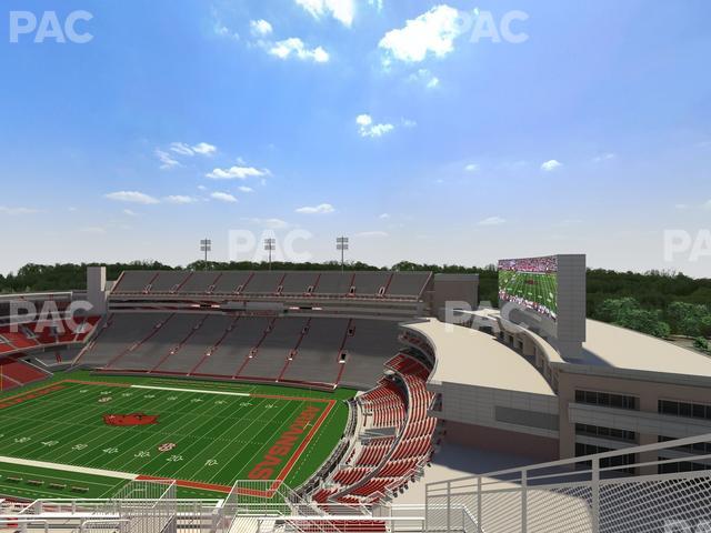 Razorback Stadium - Section 518 Seat View Razorback Stadium - Section 518 Seat View