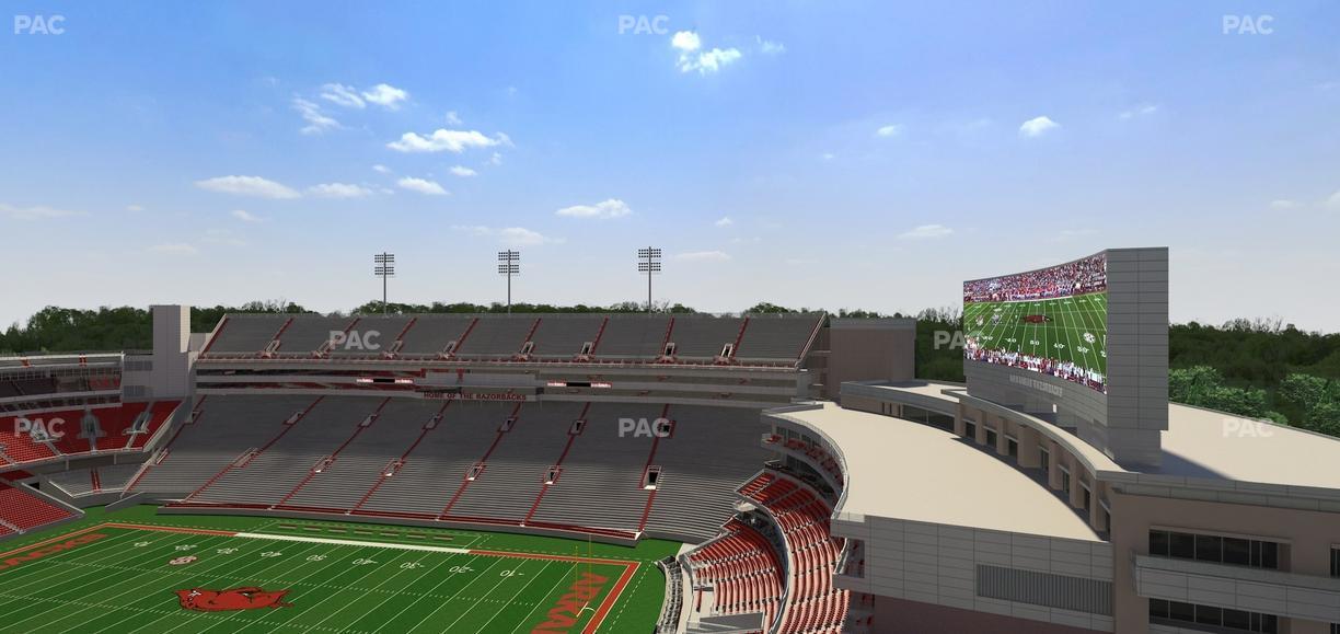 Razorback Stadium - Section 518 Seat View