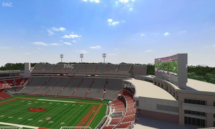 Razorback Stadium - Section 518 Seat View